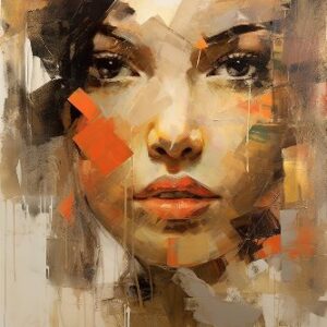 Mystic Girl Fine Art Print on canvas 80x120 cm